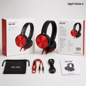 هدفون سیمی mz 450 طراحی تاشو و ارگونومیک